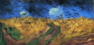 Vincent Van Gogh Painting - Wheatfield with Crows Vincent van Gogh